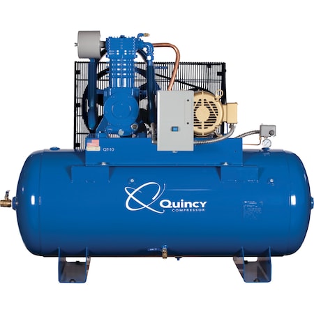 Quincy Compressor 10 HP Two Stage-QTPRO (Splash Lubricated)-w/Mag Starter, P2103DS12VCB23 4103DS12VCB23
